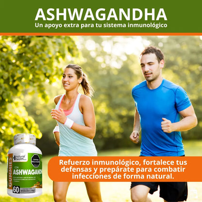 ASHWAGANDHA EN GOMITAS - 60 Unidades | Natural Health SAS -  INVIMA