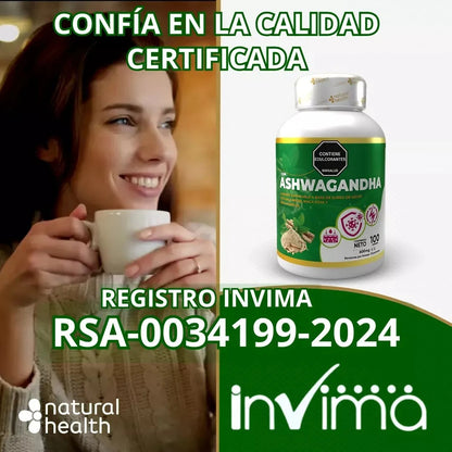 ASHWAGANDHA EN GOMITAS - 60 Unidades | Natural Health SAS -  INVIMA